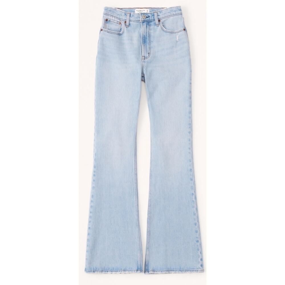 Abercrombie & Fitch Vintage Flare High Rise Jeans Womens 34 SZ 18 Curve Love